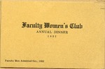 Faculty Women's Club Annual Dinner Program