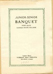 Junior-Senior Banquet of Fort Hays Kansas State College Program