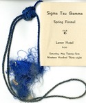 Sigma Tau Gamma Spring Formal Banquet Program
