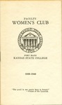 Faculty Women's Club of Fort Hays Kansas State College Program