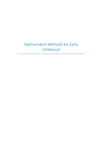 Mathematics Methods for Early Childhood by Janet Stramel