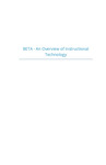 BETA - An Overview of Instructional Technology by Susan Dumler