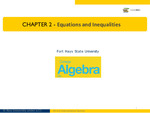 College Algebra Slide Decks by Bader Abukhodair and Michelle Zeng