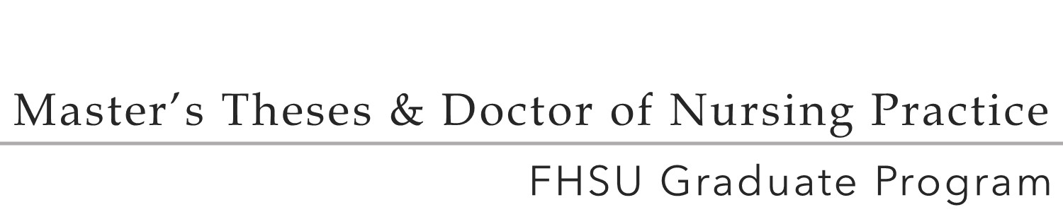 Master's Theses or Doctor of Nursing Practice