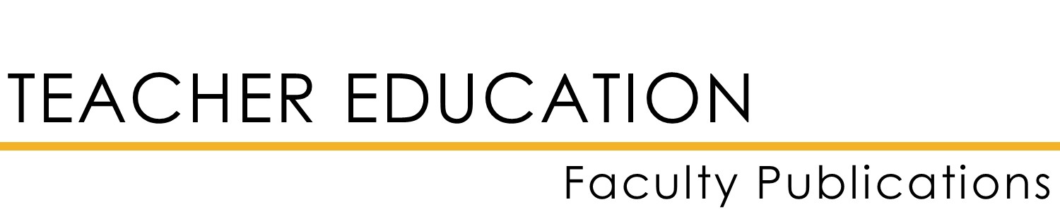Teacher Education Faculty Publications
