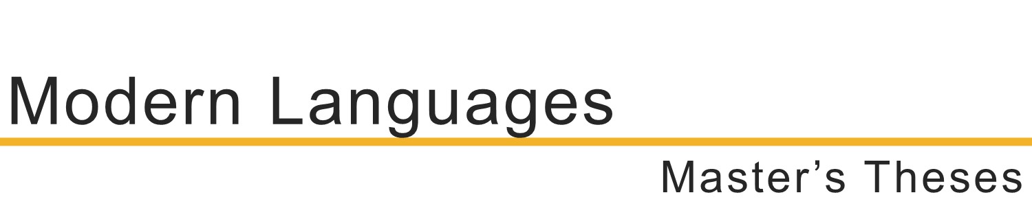 Modern Languages Master's Theses