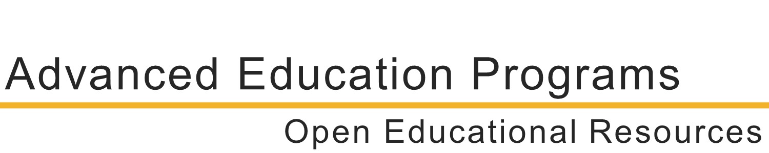 Advanced Education Programs Open Educational Resources