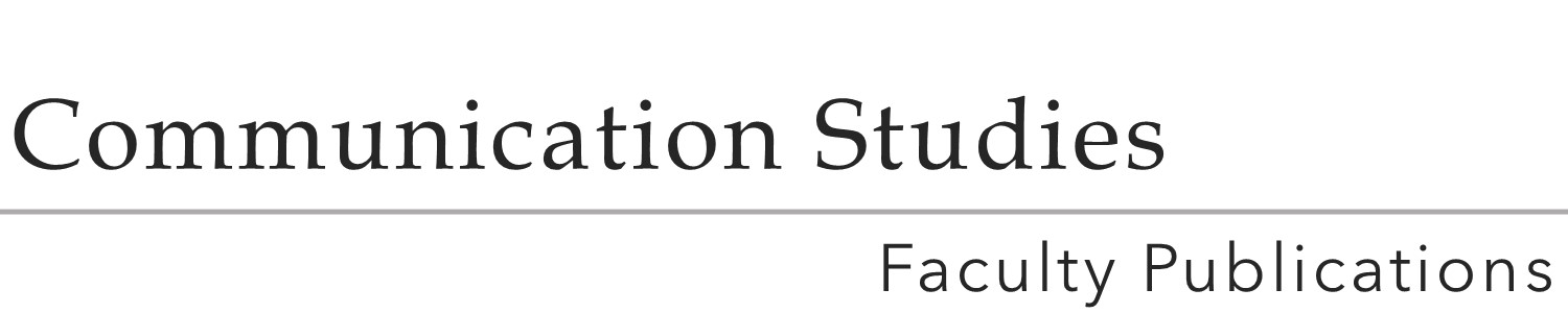 Communication Studies Faculty Publications