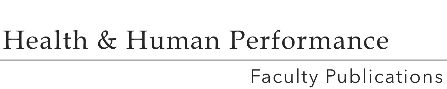 Health & Human Performance Faculty Publications