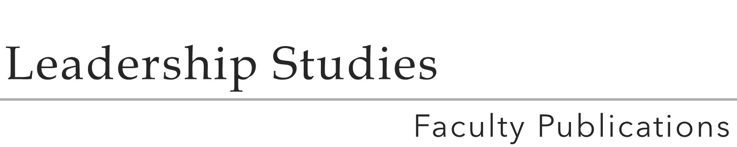 Leadership Faculty Publications