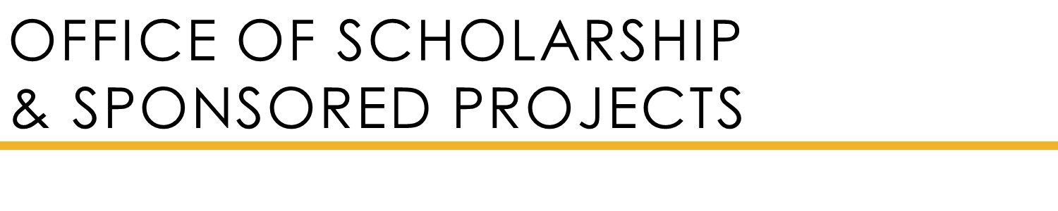 Office of Scholarship & Sponsored Projects