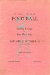 Sterling College Versus Fort Hays State Football Program - October 19, 1940