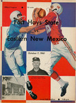 Fort Hays State Versus Eastern New Mexico Football Program - October 7, 1961 by Fort Hays Kansas State College