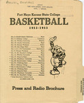 Fort Hays Kansas State College Basketball 1952-1953 Press and Radio Brochure by Fort Hays Kansas State College