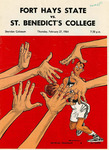 Fort Hays State vs. St. Benedict's College Official Program by Fort Hays Kansas State College