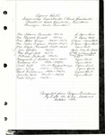 List of Agnew Hall Supervisory Assistants Compiled by Esta Lou Riley