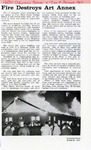 An Article Covering the Fire that destroyed the Art Annex
