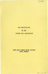 Constitution of the Custer Hall Association by Fort Hays Kansas State College