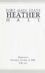 Heather Hall Dedication Program