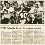 FHSU Defends its Turf on Season Opener by Terry Gaston