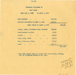Financial Statement of Camp Lewis