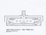 Floor Plan for West Press box by Fort Hays Kansas State College