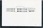 Exterior Drawing of Malloy Hall by Fort Hays Kansas State College
