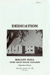 Malloy Hall Dedication Program