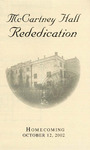 McCartney Hall Rededication