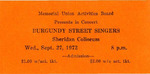 Burgundy Street Singers Admission Ticket