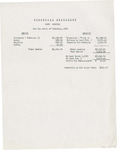 Financial Statement of Cody Commons - Fberuary 1932