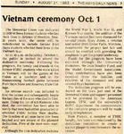 Vietnam Ceremony October 1