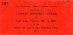 German Gourmet Dinner Ticket by Fort Hays Kansas State College