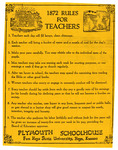 1872 Rules for Teachers, Some Results of and Education