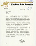 President Tomanek Writing to Jim Murphy