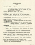 Weist Hall House Rules 1966-67