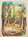 Quiet Woods by Mabel Vandiver 1886-1991