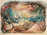 Ship in the Sea by Mabel Vandiver 1886-1991