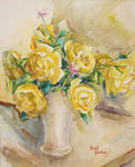 Still Life, Roses by Mabel Vandiver 1886-1991