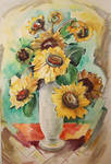 Sunflowers by Mabel Vandiver 1886-1991