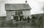 School Northeast of Collyer by Lillian Curry - Contributor