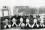 Five Women Posing with a Basketball