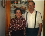 Mary Ann and Elmer Jacobitz, Christmas 1988 by Phyllis LaVigne - Contributor