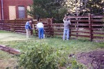Fixing Fence During Collyer Clean-Up Day
