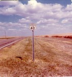 Highway 40 Sign Near Collyer, Kansas