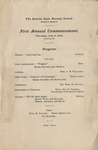 1903, Commencement Program