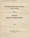 1904, Commencement Program