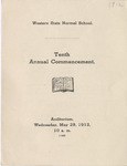 1912, Commencement Program, Class of 1912