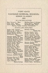 1915 Commencement Program, Senior Classes