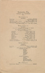 1922 Commencement Program, Graduation Day